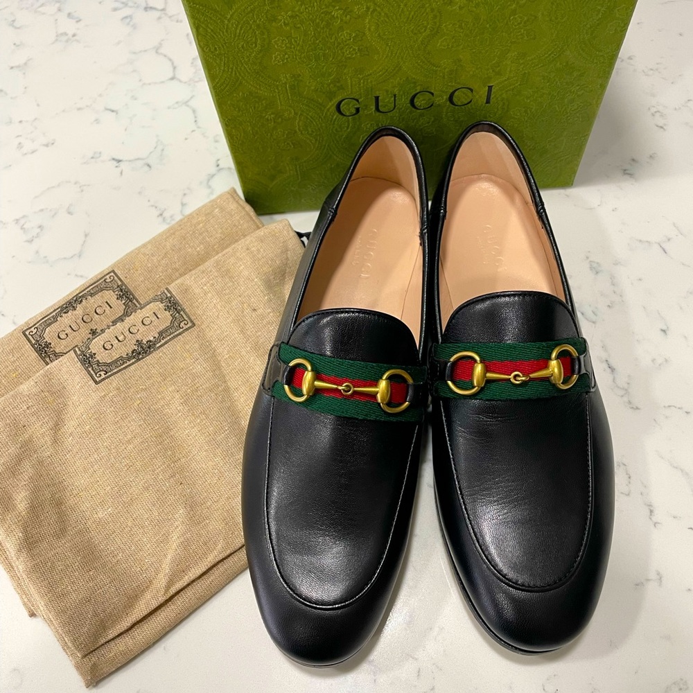 Gucci Brixton HorseBit & Web Convertible Loafer